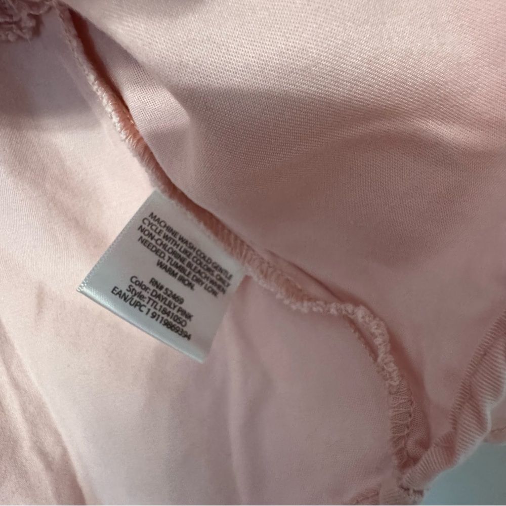 Light Pink Long Sleeve Blouse - Picture 5 of 6